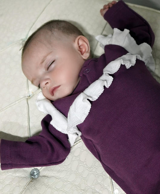 🎀 Cozy Petals – Onesie Winter Dress