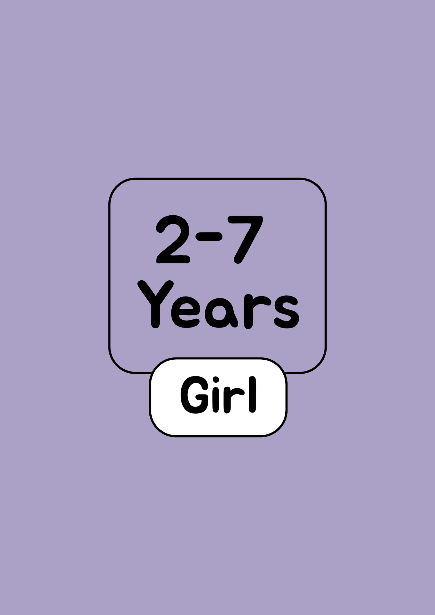 2 to 7 Year Girl