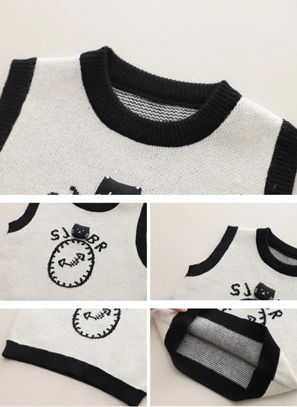 🕒 Cute Clock Bear Outfit – with White Inner  🐾