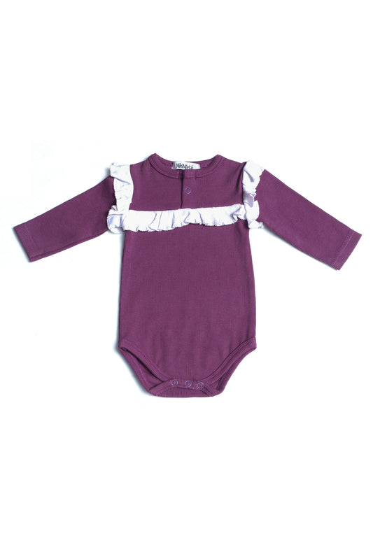 🎀 Cozy Petals – Onesie Winter Dress