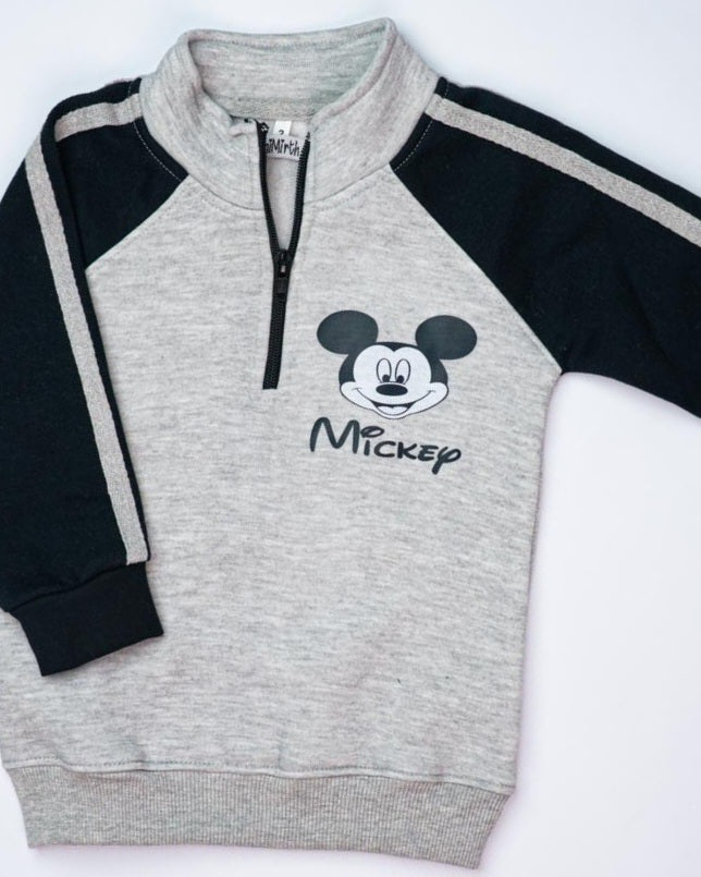 🐭Mickey Style Kids Winter Tracksuit Set🖤🤍 2-Piece Set