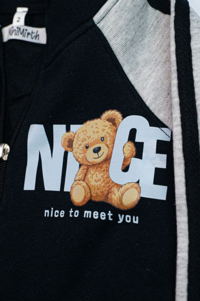 🐭Mickey Style Kids Winter Tracksuit Set🖤🤍 2-Piece Set