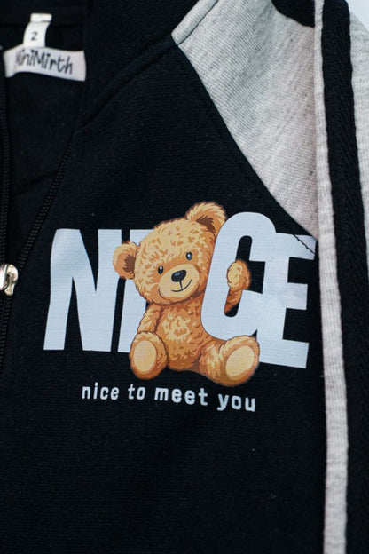 🐭Mickey Style Kids Winter Tracksuit Set🖤🤍 2-Piece Set