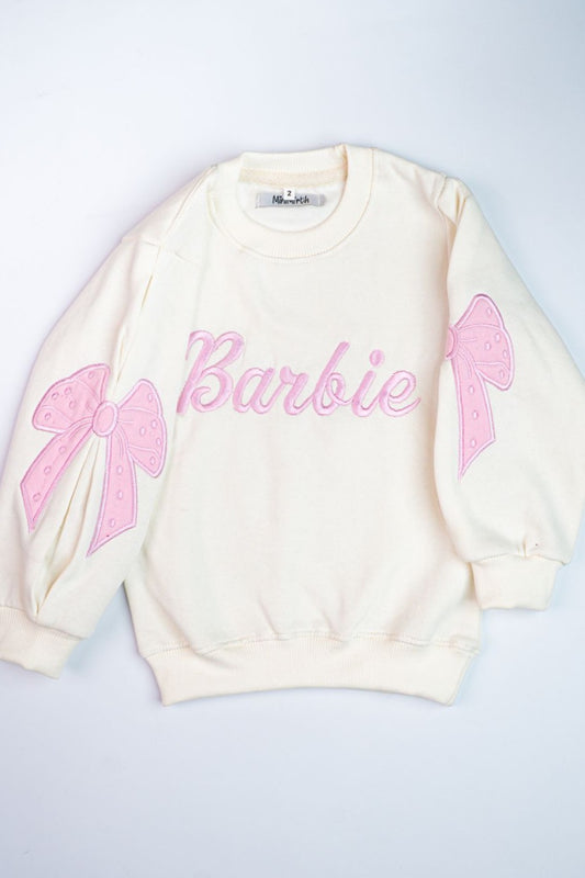 Barbie Bow Sweatshirt & Trouser Set 🎀💕❄️