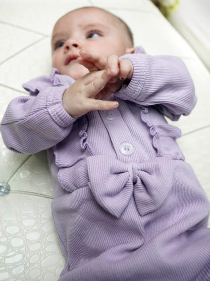 🌸 Snuggle Bloom – Onesie Winter Dress