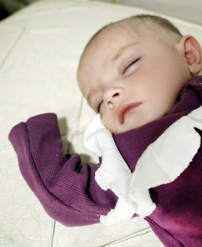 🎀 Cozy Petals – Onesie Winter Dress